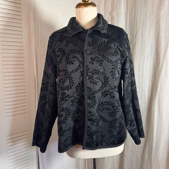 Vintage | Women's | Jackets | M | Brown and Tan Reversible Pattern Jacket - Picture 6 of 7